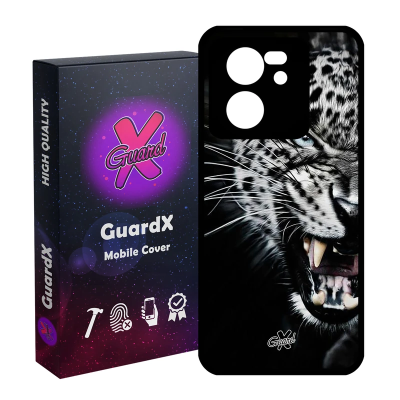 کاور گارد ایکس طرح پلنگ مدل Glass10244 مناسب برای گوشی موبایل شیائومی 13T/13T Pro/Redmi K60 Ultra
