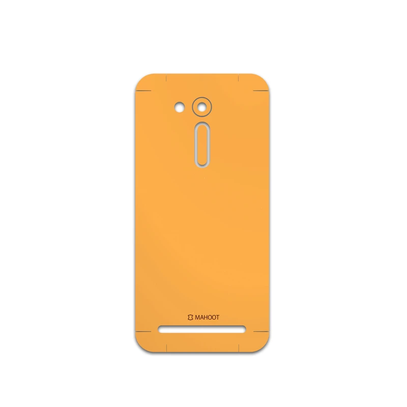 برچسب پوششی ماهوت مدل Matte-Orange مناسب برای گوشی موبایل ایسوس Zenfone Go
