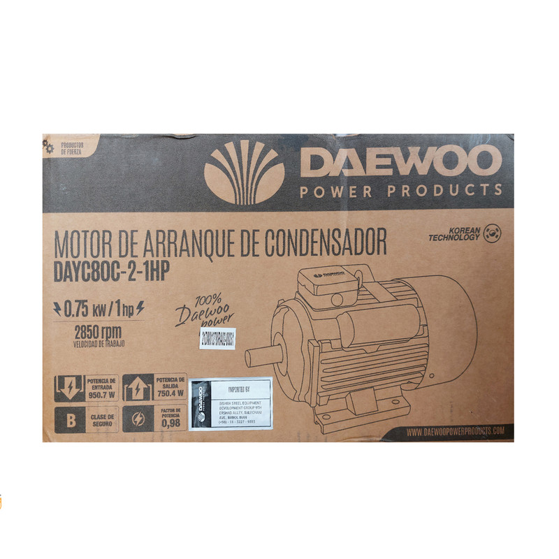 الکتروموتور  دوو مدل DAYC80C-2-1HP