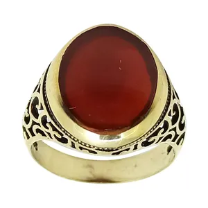 انگشتر مردانه سلین کالا مدل عقیق ce-As101