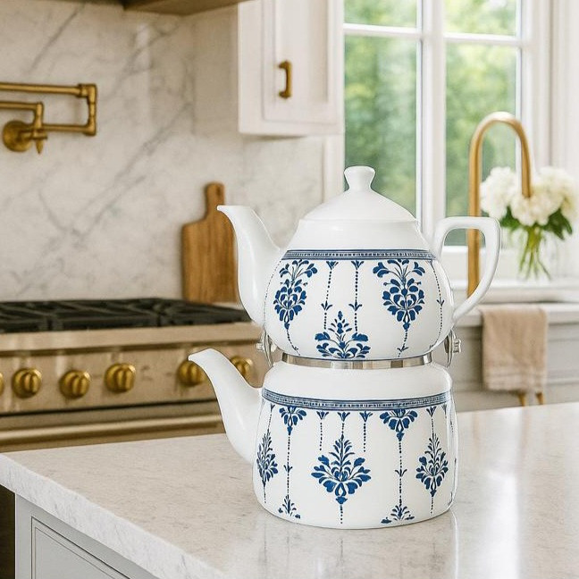 ست کتری و قوری آراهوم مدل دنی 002 گنجایش کتری 2.4 لیتر گنجایش قوری 0.8 لیتر