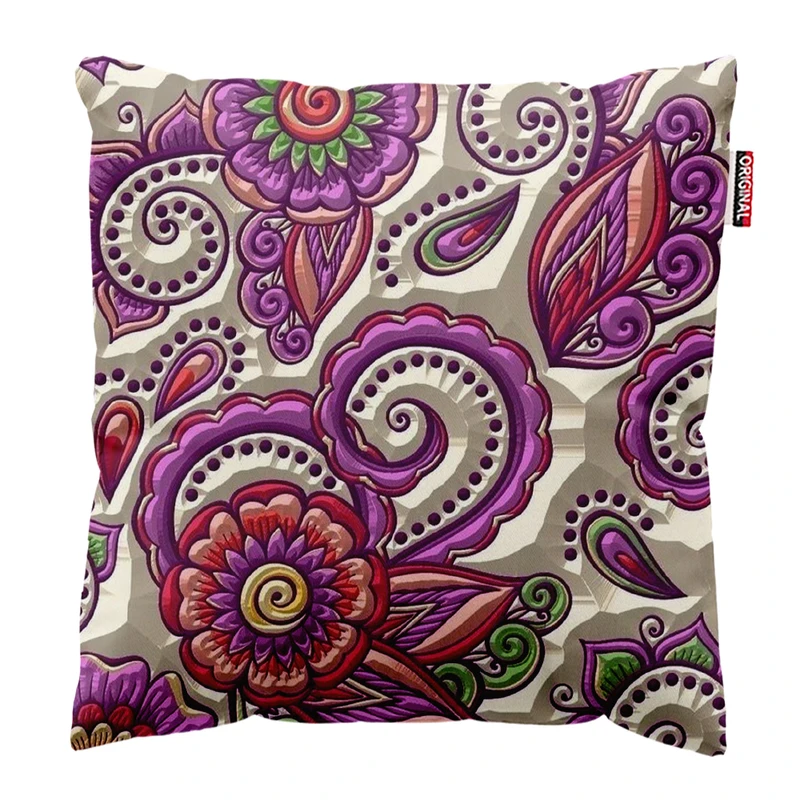  کوسن پاد آفرین طرح گل کد 3563 سایز 30*30 سانتی متر