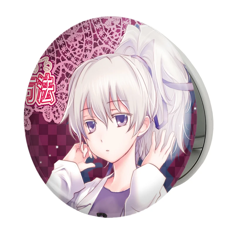 آینه جیبی خندالو طرح  یین انیمه تاریکتر از سیاهی ِDarker Than Black مدل تاشو کد 23440 