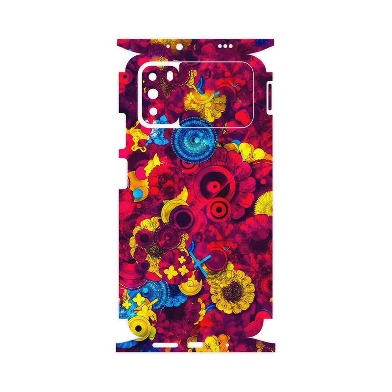 برچسب پوششی ماهوت مدل Vector Flower Garden Digital Art-FullSkin مناسب برای گوشی موبایل شیائومی Poco M3