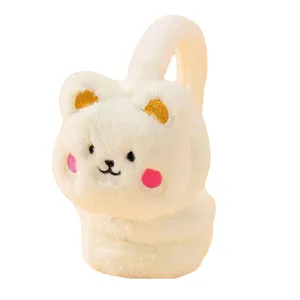 گوش گیر زمستانی بچگانه مدل هدفونی پشمی طرح خرس