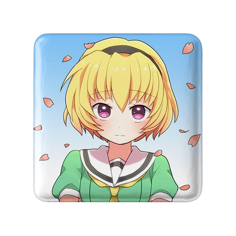 مگنت خندالو طرح ساتوکو هوجو انیمه هیگوراشی وقتی اشک می ریزد  مدل مربعی کد 18153