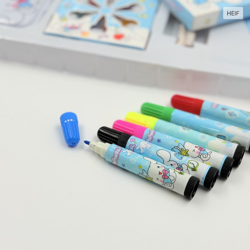 ست لوازم تحریر طرح کرومی و سینامورول بسته 18 عددی