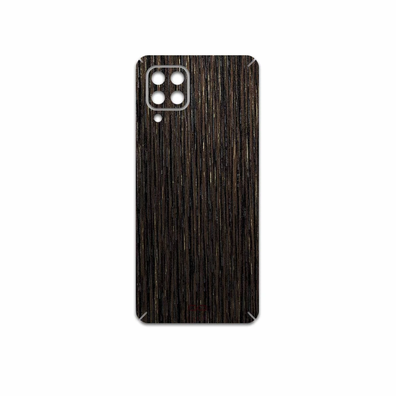 برچسب پوششی ماهوت مدل Dark-Gold-Stripes-Wood مناسب برای گوشی موبایل سامسونگ Galaxy M32