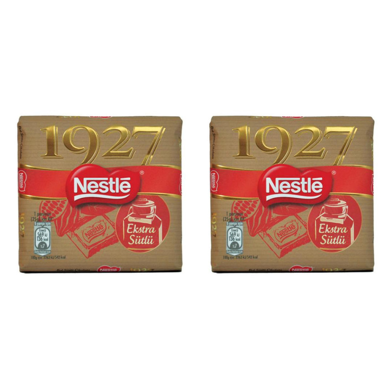 شکلات تابلت شیری 1927 نستله - 60 گرم بسته 2 عددی