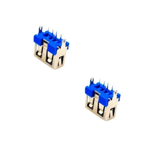 کانکتور مادگی USB A مدل ایستاده بسته دو عددی
