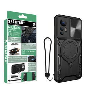 کاور اسپارتان مدل Magnet Ring Apple Strap مناسب برای گوشی موبایل شیائومی Xiaomi 12 Lite به همراه بند آویز