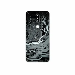 MAHOOT Black-Printed-Circuit-Board Cover Sticker for Nokia 2.4