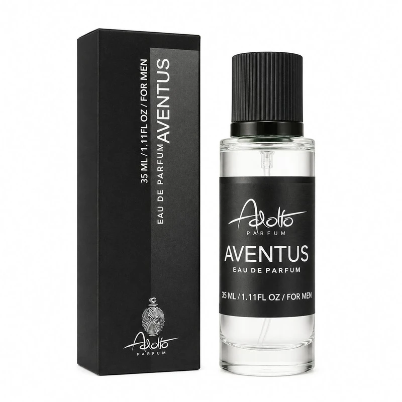 عطر جیبی مردانه آدولفو مدل Aventus NEW با رایحه تلخ و خنک حجم 35 میلی لیتر