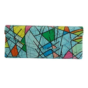 قاب عینک مدل تاشو مثلثی مگنتی آبرنگی کد be