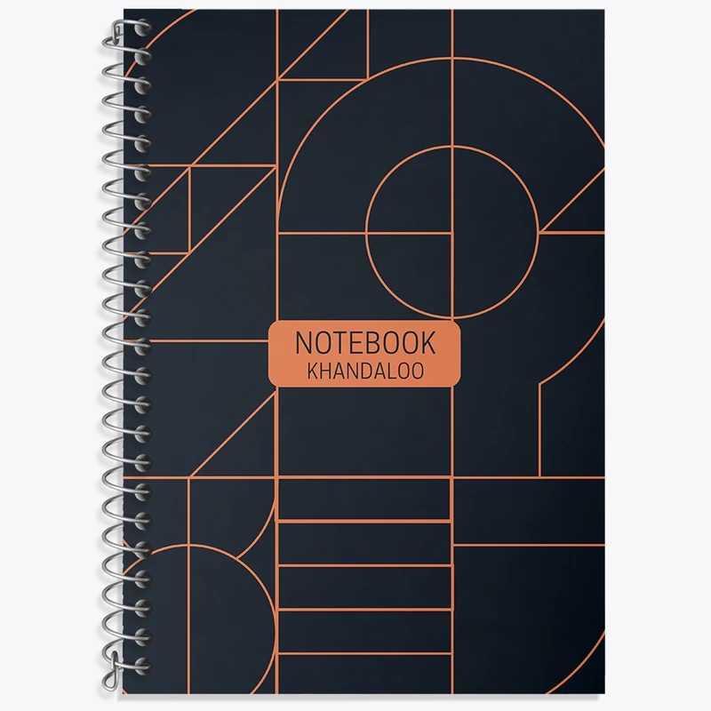 دفتر زبان 50 برگ خندالو مدل سه خط طرح مدرن کد N1302