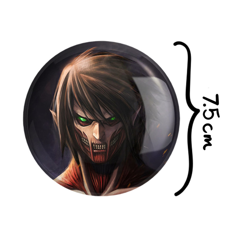 آینه جیبی خندالو طرح ارن یگر انیمه اتک آن تایتان Attack on Titan مدل تاشو کد 18542