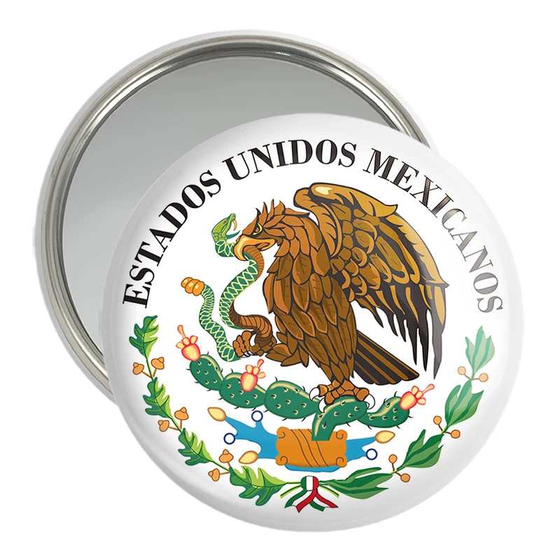 آینه جیبی خندالو مدل پرچم مکزیک  کد 20482