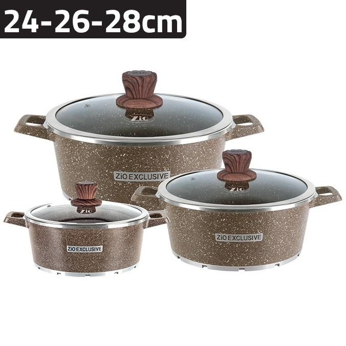 سرویس قابلمه شش پارچه زیو مدل Z-8400-28