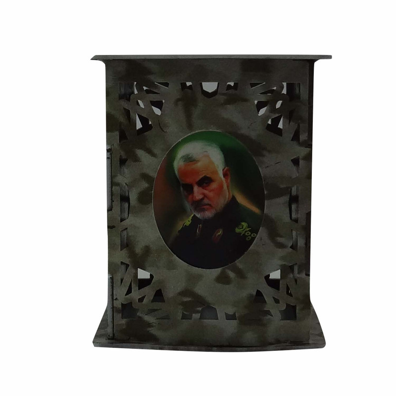 جامدادی رومیزی طرح شهید سلیمانی کد 4