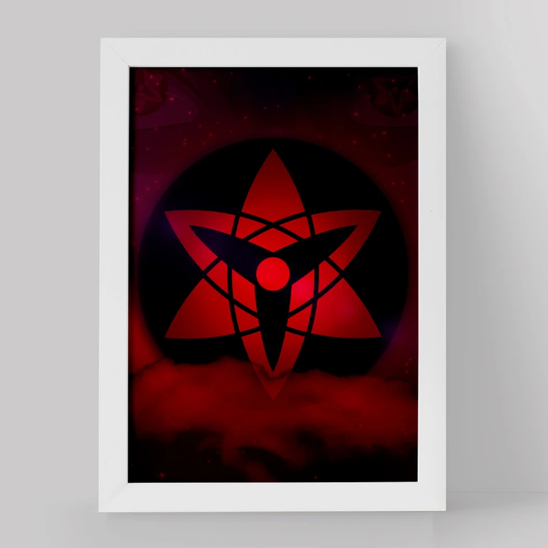 تابلو خندالو مدل شارینگان انیمه ناروتو مدل قلبی کد 11246