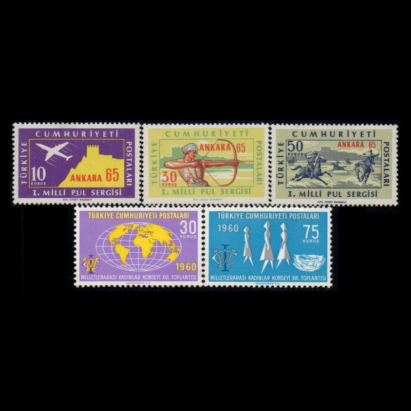 تمبر یادگاری مدل خارجی مجموعه 5 عددی 