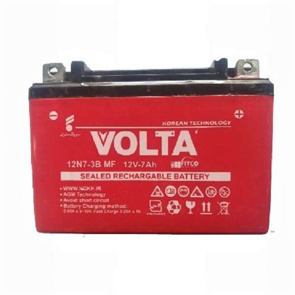باطری موتورسیکلت ولتا مدل 12v 7 ah
