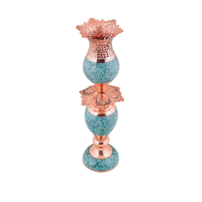 AGHAJANI Turquoise inlaying candlestick , F047 Model
