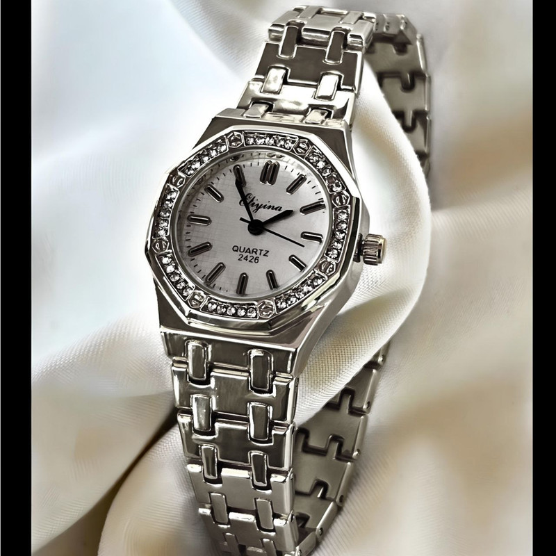 ساعت مچی عقربه ای زنانه مدل دورنگین 097