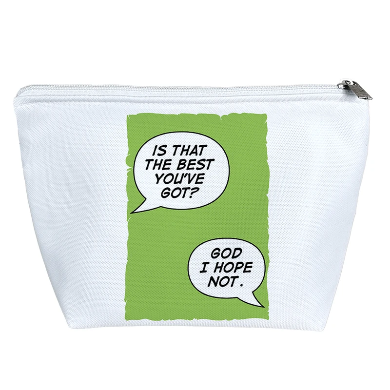 کیف لوازم آرایش دخترانه خندالو مدل Is That The Best You've Got? کد 7095