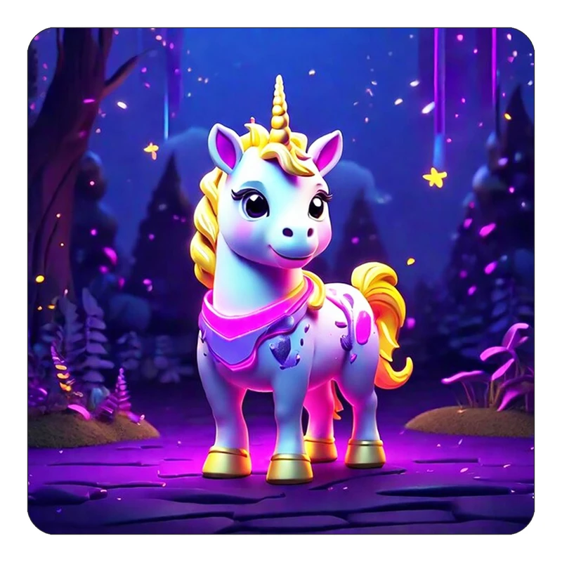 مگنت کاکتی طرح اسب تک شاخ و یونیکورن مدل mp30678