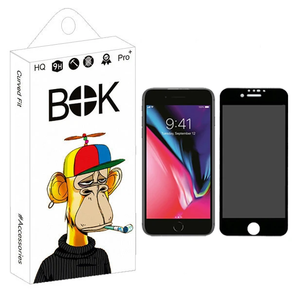 محافظ صفحه نمایش پرایویسی بوک مدل Spy Shield مناسب برای گوشی موبایل اپل iPhone 7 plus / 8 Plus 