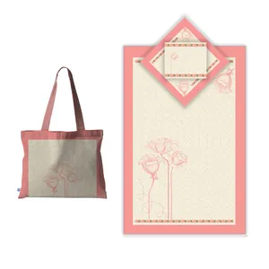 سجاده و جانماز شمسه نگار مدل DTD624 به همراه کیف