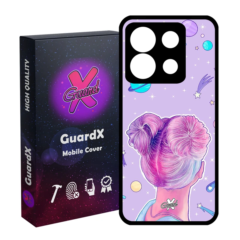 کاور گارد ایکس طرح Girl مدل Glass10112 مناسب برای گوشی موبایل شیائومی Redmi Note 13 5G