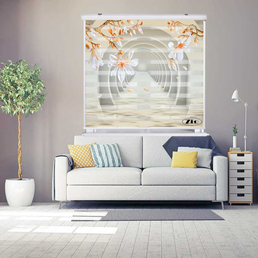 پرده زبرا زیو کد 3D1470 سایز 150X150 سانتی متر