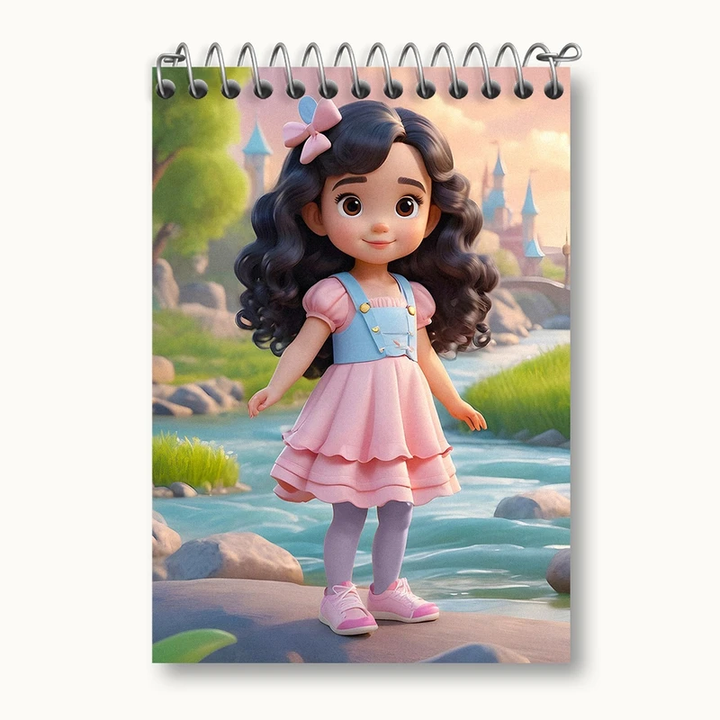 دفتر یادداشت 50 برگ خندالو مدل دخترانه کد N1423