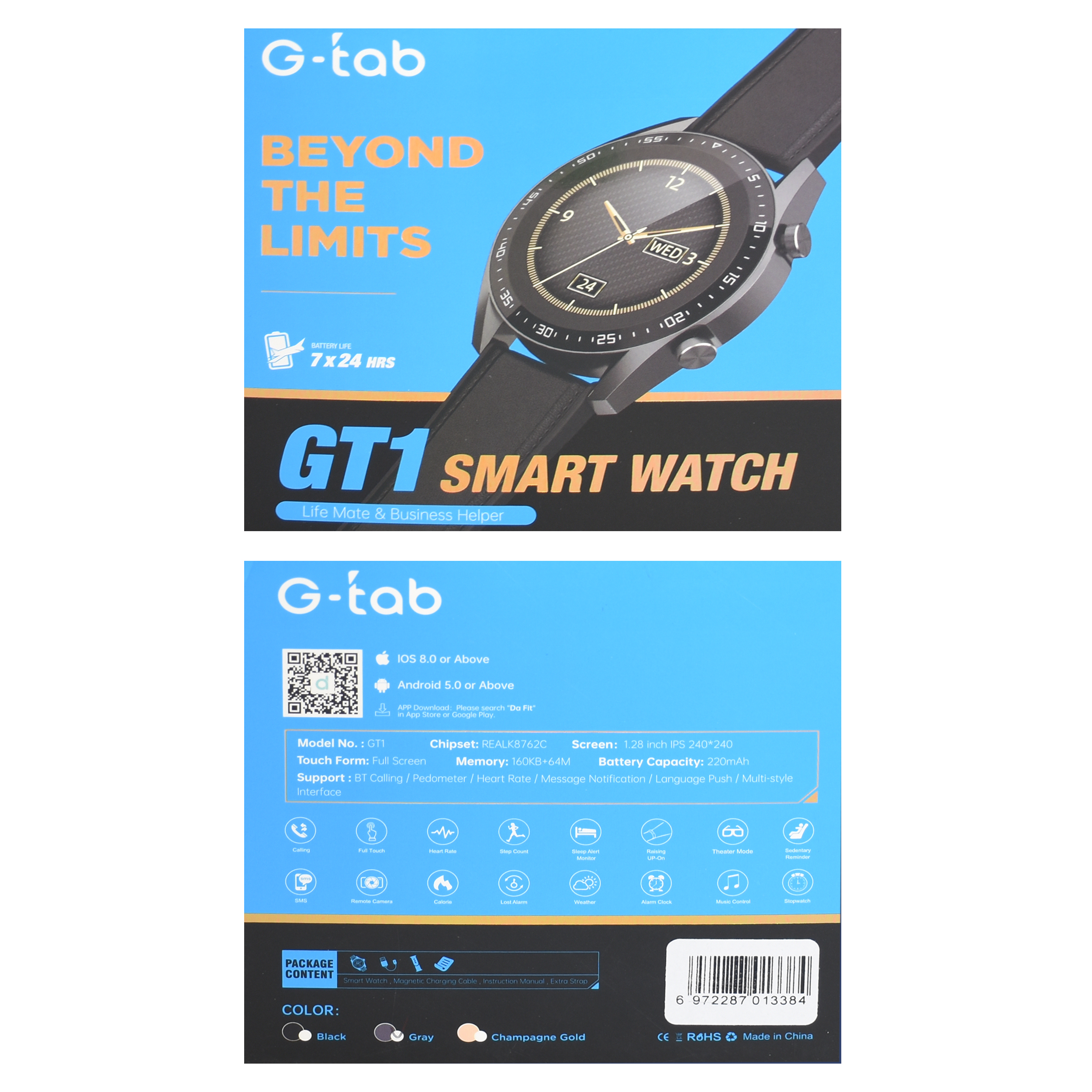ساعت هوشمند جی تب مدل GT1