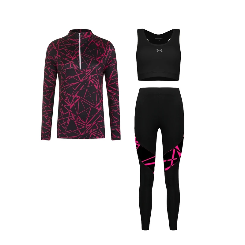 ست سه تکه لباس ورزشی زنانه مدل 1801-1401-276