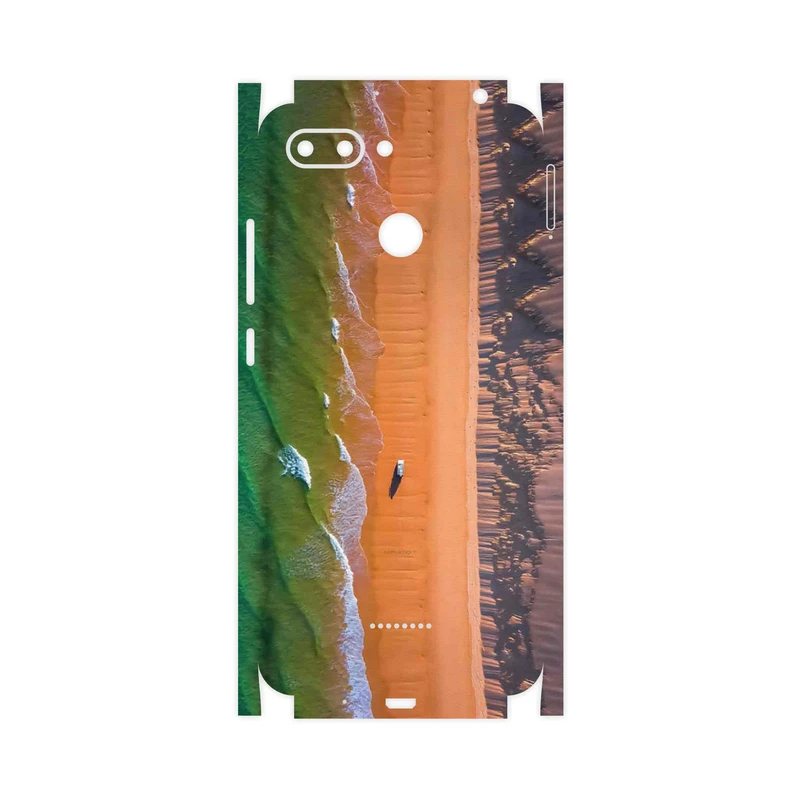 برچسب پوششی ماهوت مدل Beach and Green Sea-FullSkin مناسب برای گوشی موبایل شیائومی Redmi 6