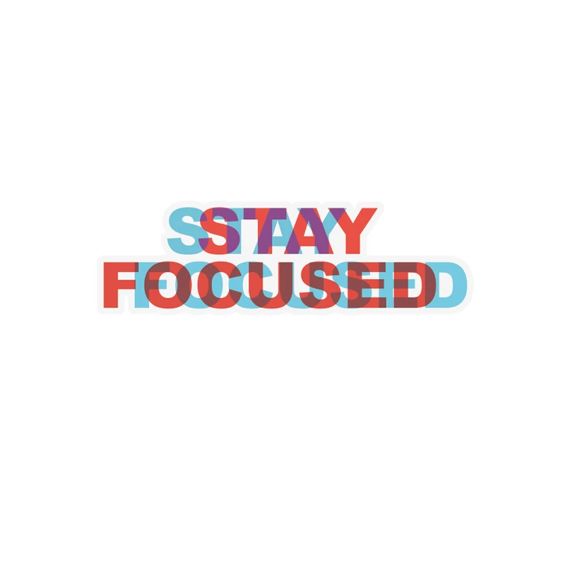 استیکر لپ تاپ گراسیپا طرح Stay Focused  کد 112
