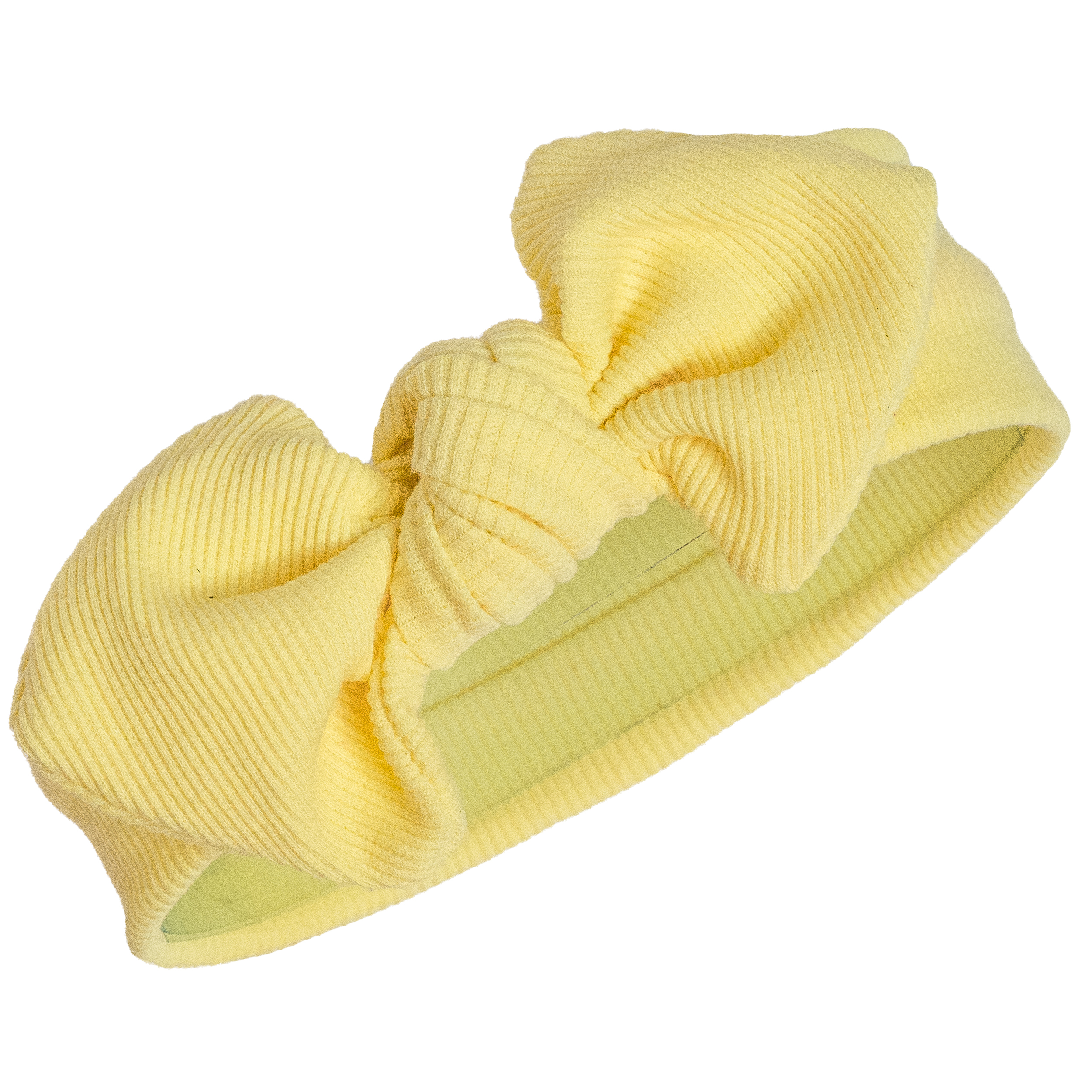 هدبند نوزادی مدل کبریتی رنگ لیمویی