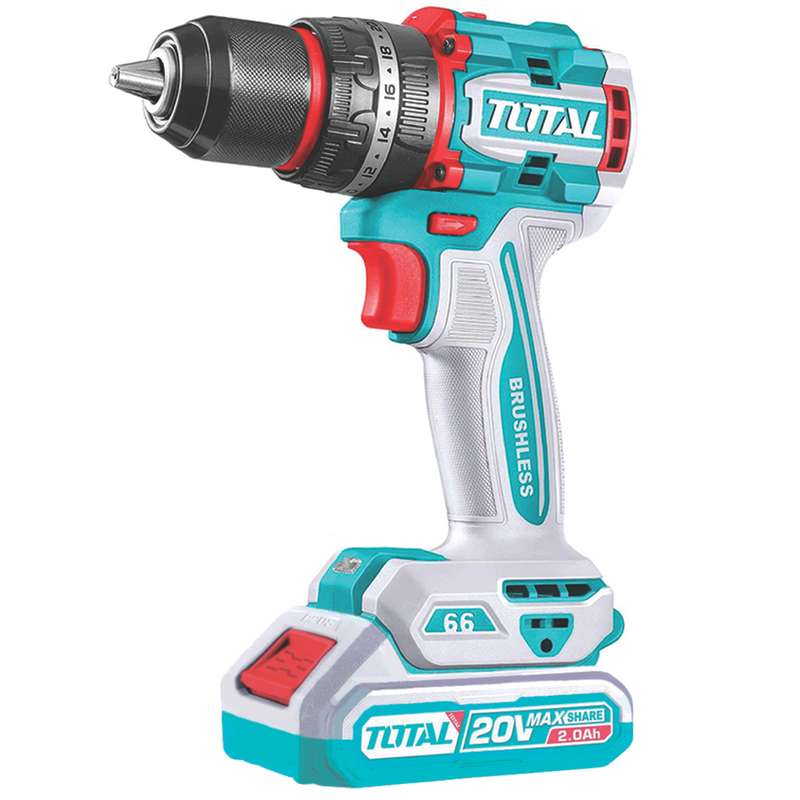 پیچ گوشتی شارژی 20 ولت توتال مدل TDLI20668-66N.M