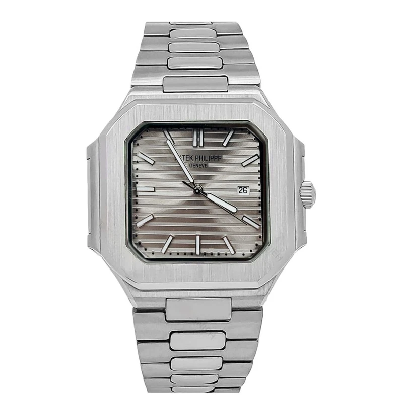 ساعت مچی عقربه‌ای کوارتز مردانه مدل تک موتور صفحه مربعی قفل مخفی کد 007