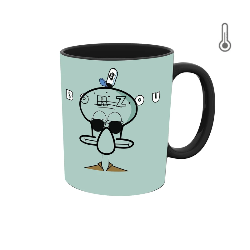 ماگ حرارتی طرح اسم برزو مدل اختاپوس