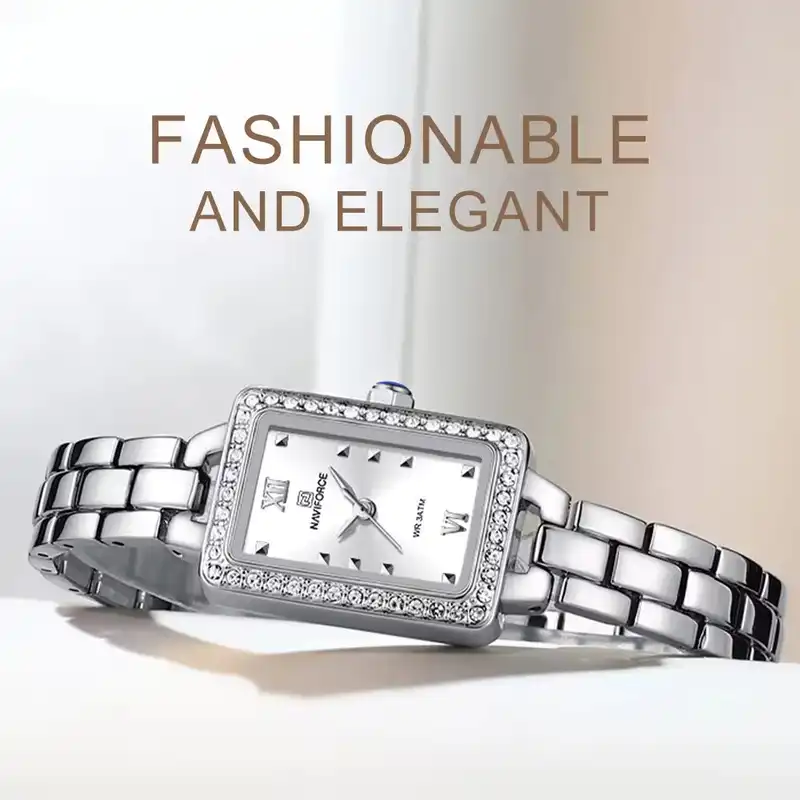 ساعت مچی عقربه ای زنانه نیوی فورس مدل NF5043SWS