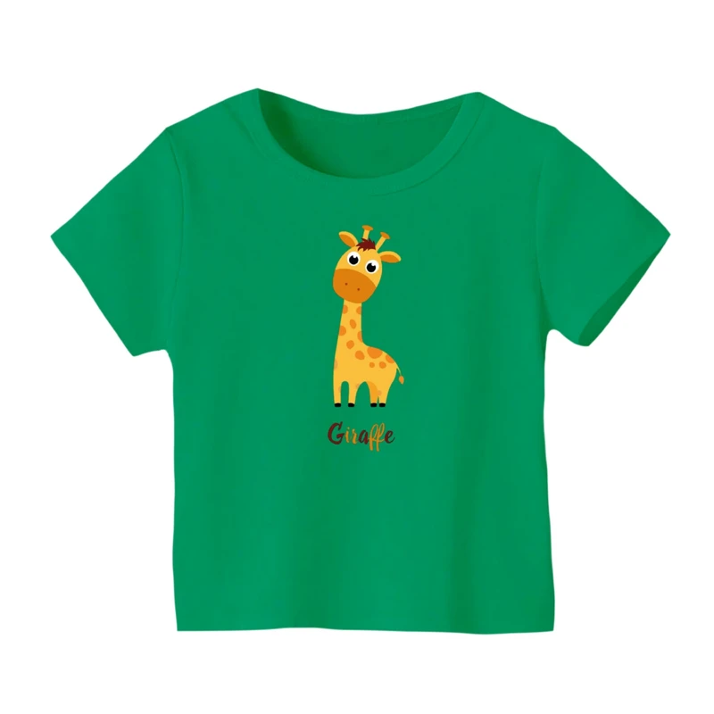 تی شرت آستین کوتاه بچگانه مدل زرافه کد ۹