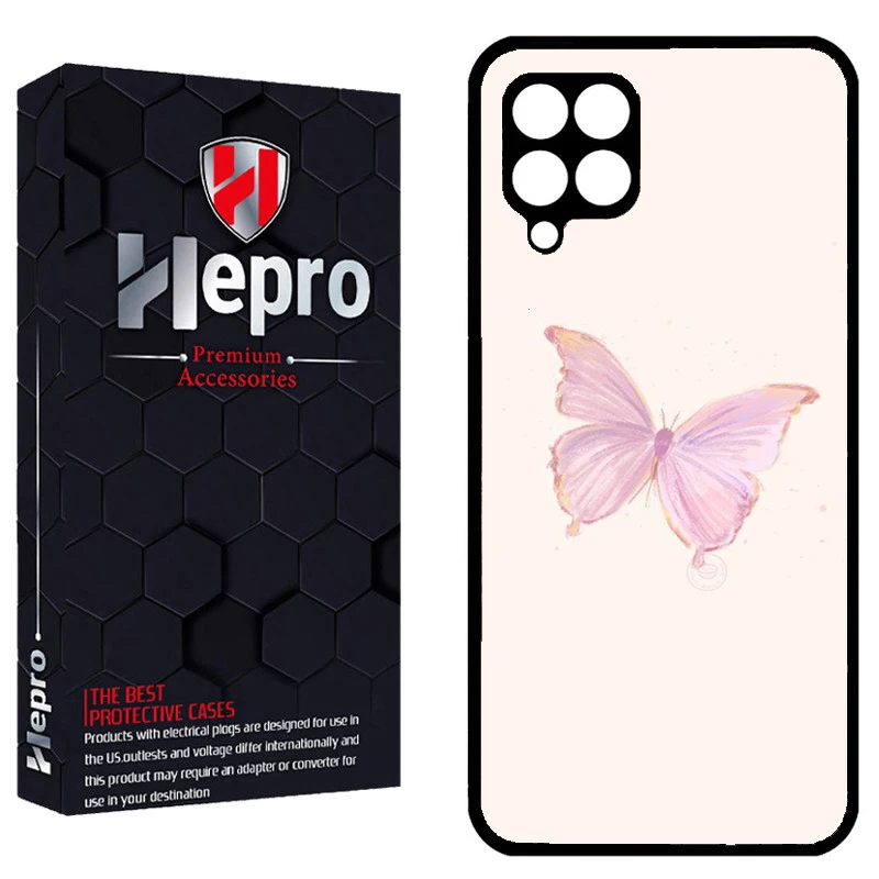 کاور هپرو طرح پروانه کد TPU-336 مناسب برای گوشی موبایل سامسونگ Galaxy A12