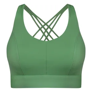 نیم تنه ورزشی زنانه ماییلدا مدل اسپورت پد ثابت پشت ضربدری کد 4848