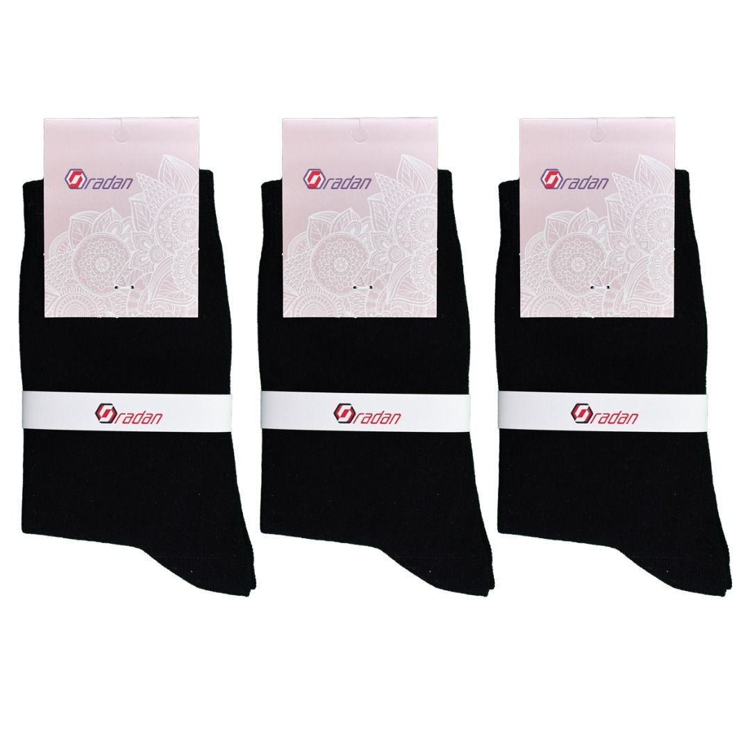 جوراب زنانه رادان کد 2000-01 بسته 3 عددی -  - 1