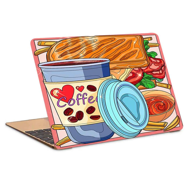 استیکر لپ تاپ مدل P-195- قهوه مناسب برای لپ تاپ 15.6 اینچ
