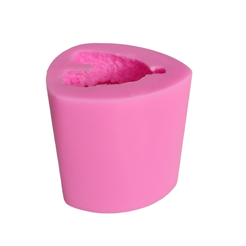 قالب شمع مدل خرس تدی گل گلی قلب به دست کد C 06CM